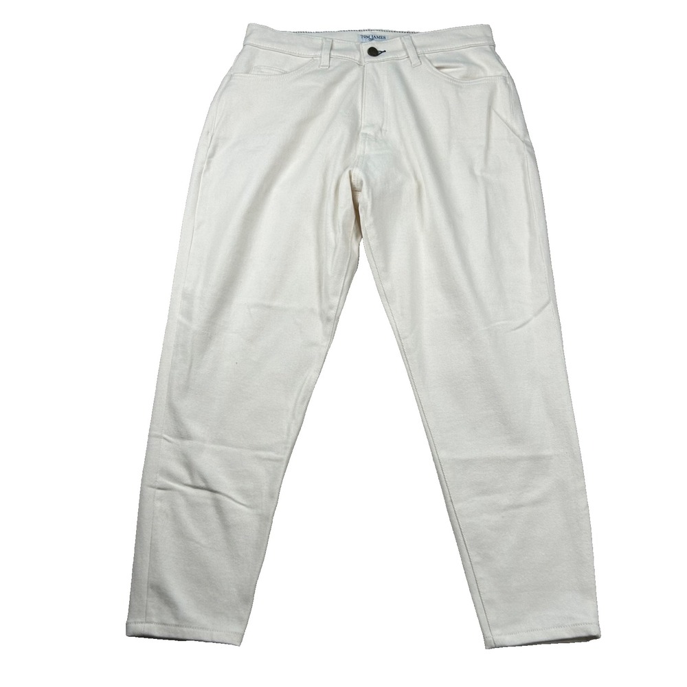 Tom James Jeans Womens 31x27 Crop Taper Lee Skinny Blue Delta Ivory Custom